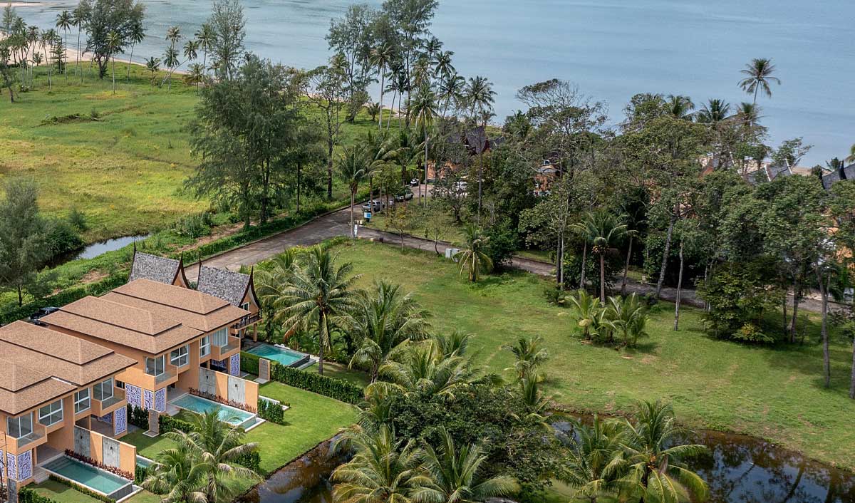 View from above of villas in Koh Chang